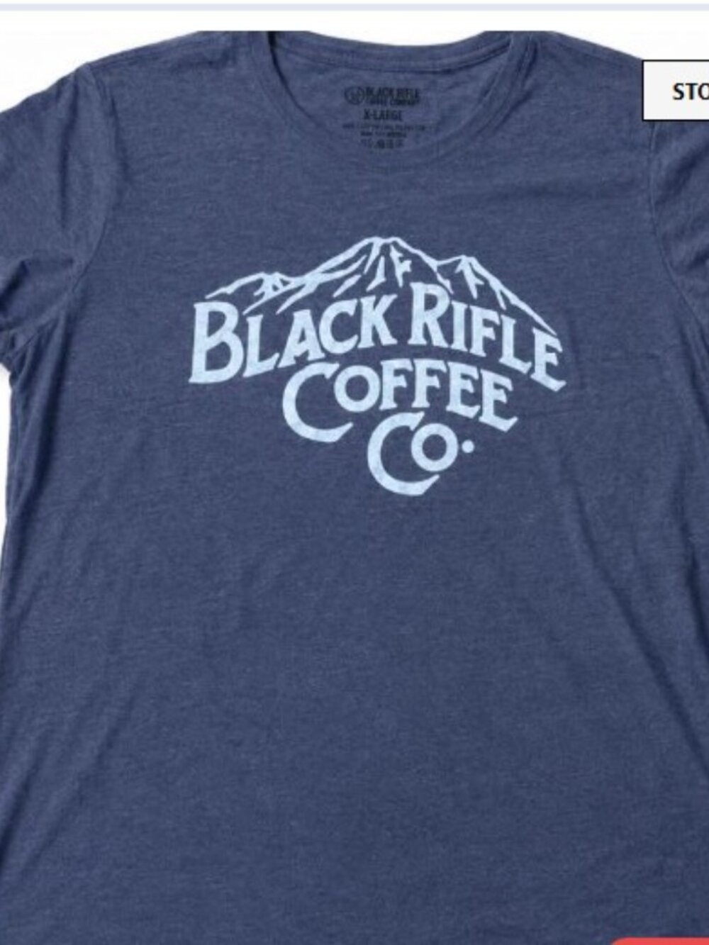 Woman’s BRCC Black Rifle Coffee Company Antique Denim Mountain T-Shirt 3XL